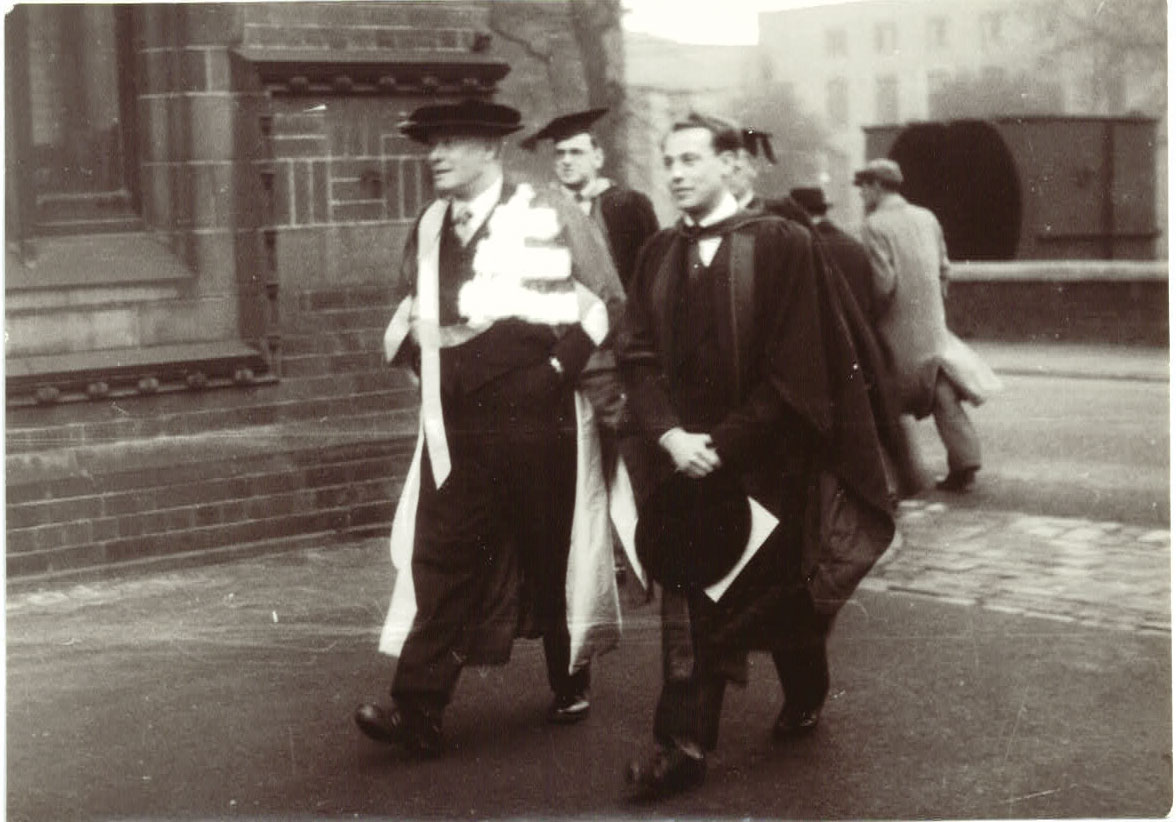 Read more about Two titans of molecular biology – graduation day 1952 for Laszlo Lorand, right, with Prof William Astbury